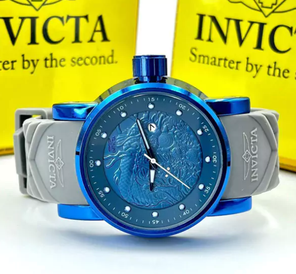 Relógio de Pulso INVICTA Yakuza Cinza Azul