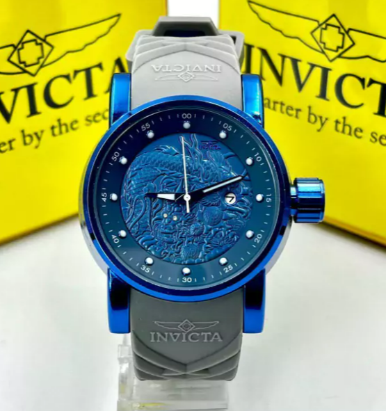 Relógio de Pulso INVICTA Yakuza Cinza Azul