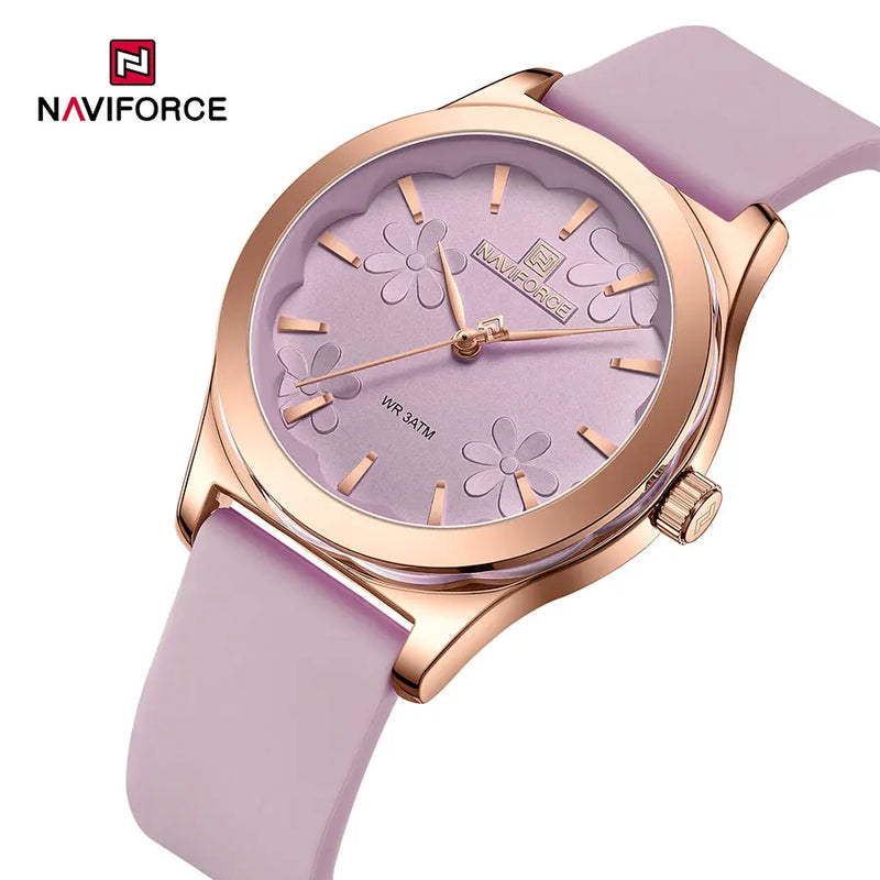 NAVIFORCE Relógio de Pulso Quartzo Pulseira de Silicone