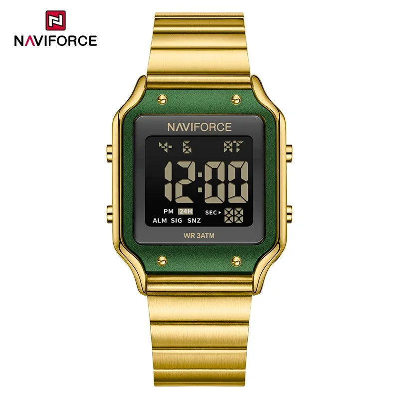 NAVIFORCE Relógio Digital Casual Estilo Feminino Relógio Esportivo