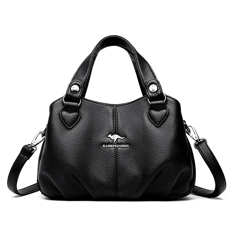 Bolsa feminino designer grande de couro pu de alta qualidade