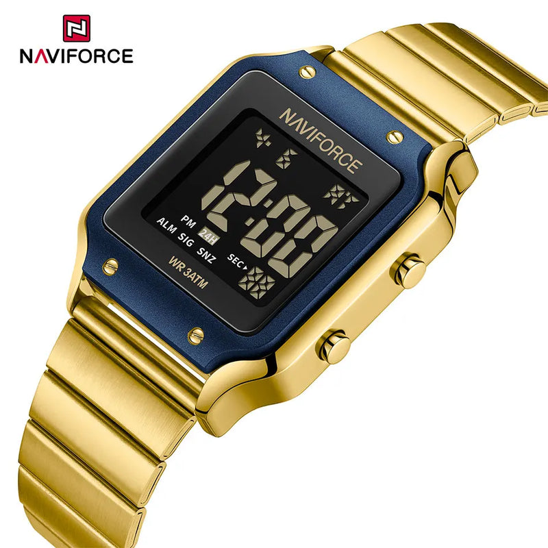 NAVIFORCE Relógio Digital Casual Estilo Feminino Relógio Esportivo