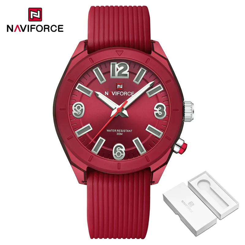 NAVIFORCE Relógio de pulso feminino fashion luxuoso