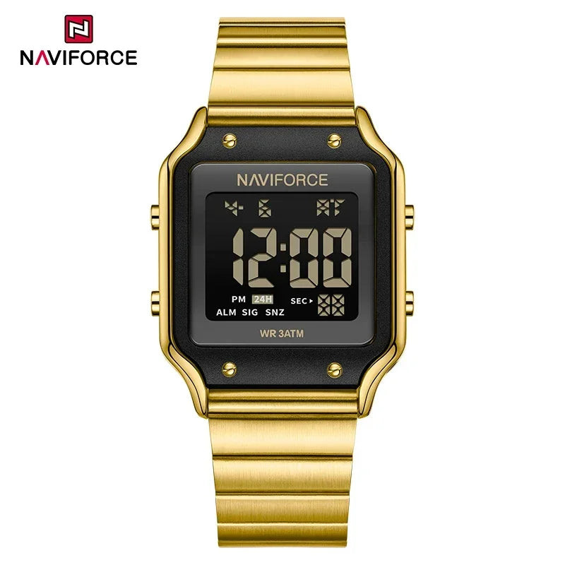 NAVIFORCE Relógio Digital Casual Estilo Feminino Relógio Esportivo