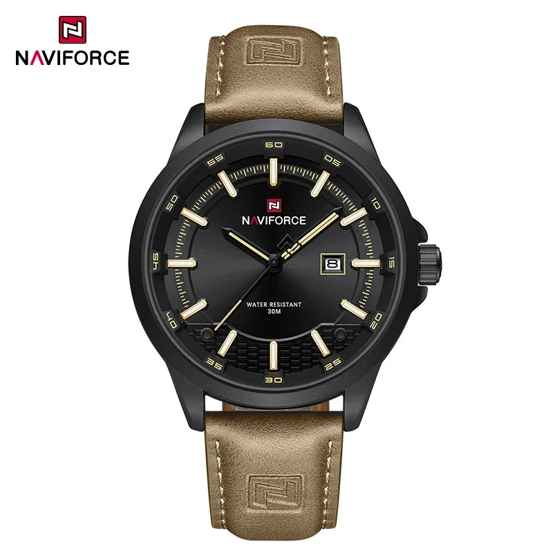 NAVIFORCE Relógio Masculino Quartzo Luxo de Alta Qualidade