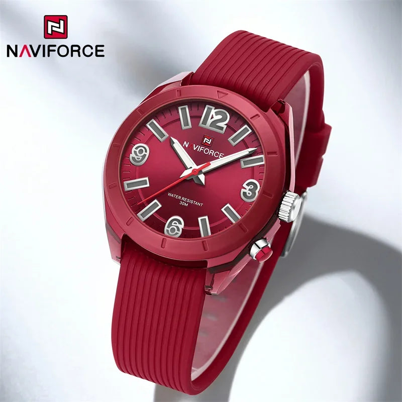 NAVIFORCE Relógio de pulso feminino fashion luxuoso