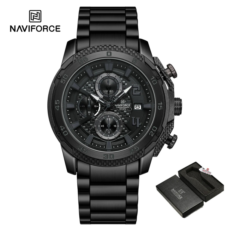 NAVIFORCE Relógio Masculino Calendário Quartzo