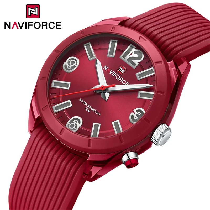 NAVIFORCE Relógio de pulso feminino fashion luxuoso