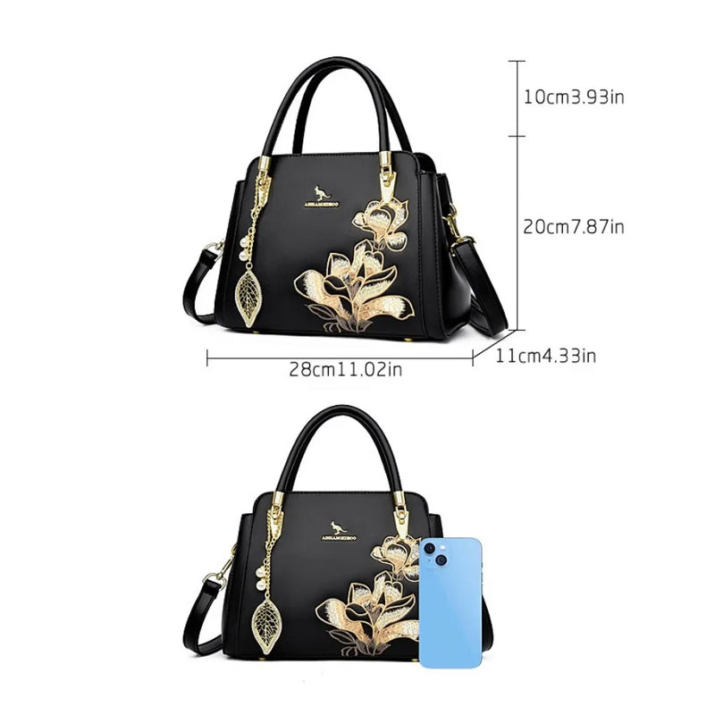 Bolsa feminino de luxo Estilo Chinês Bordado