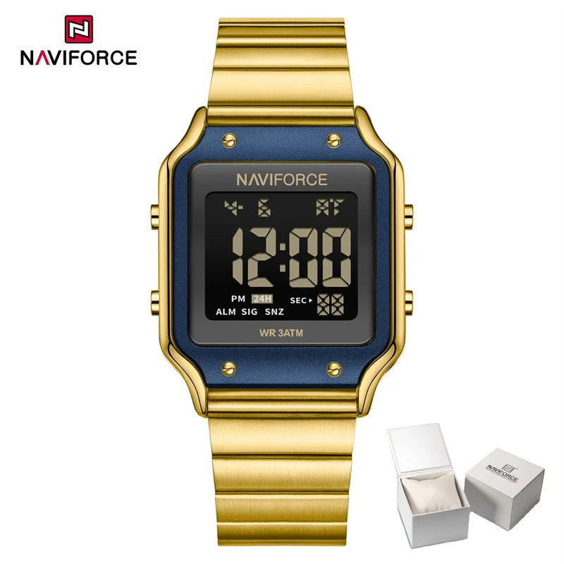 NAVIFORCE Relógio Digital Casual Estilo Feminino Relógio Esportivo