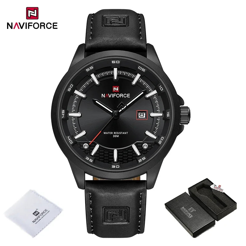 NAVIFORCE Relógio Masculino Quartzo Luxo de Alta Qualidade