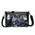 Bolsa de ombro feminino com estampa floral couro de alta qualidade