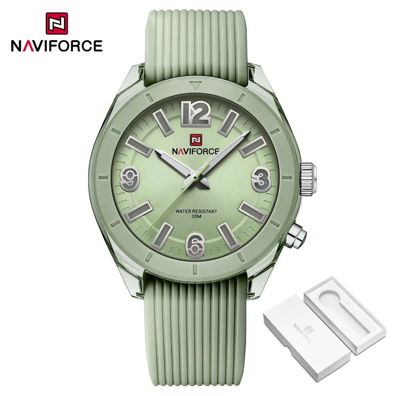 NAVIFORCE Relógio de pulso feminino fashion luxuoso