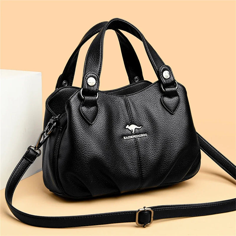 Bolsa feminino designer grande de couro pu de alta qualidade