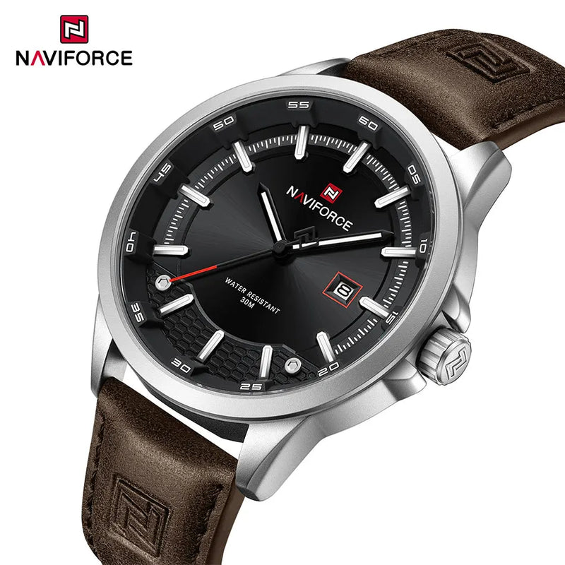 NAVIFORCE Relógio Masculino Quartzo Luxo de Alta Qualidade