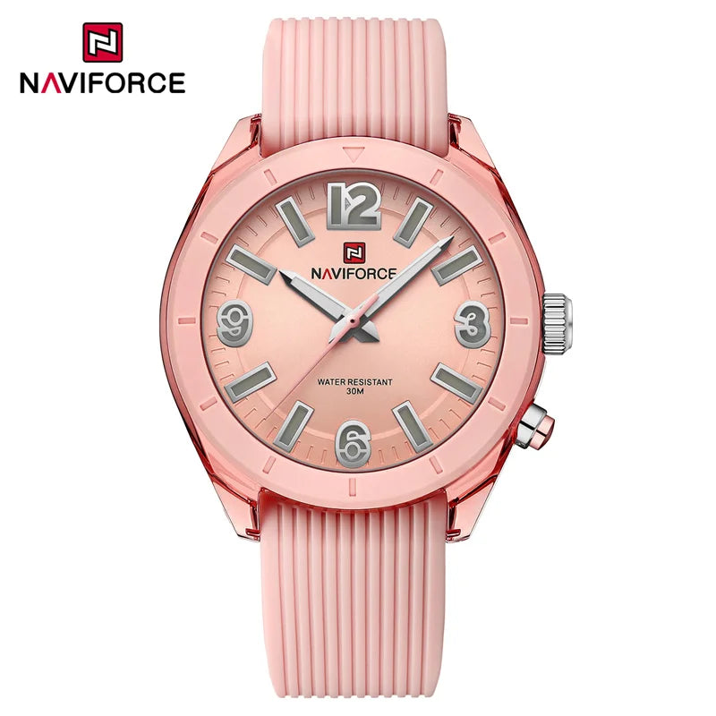 NAVIFORCE Relógio de pulso feminino fashion luxuoso