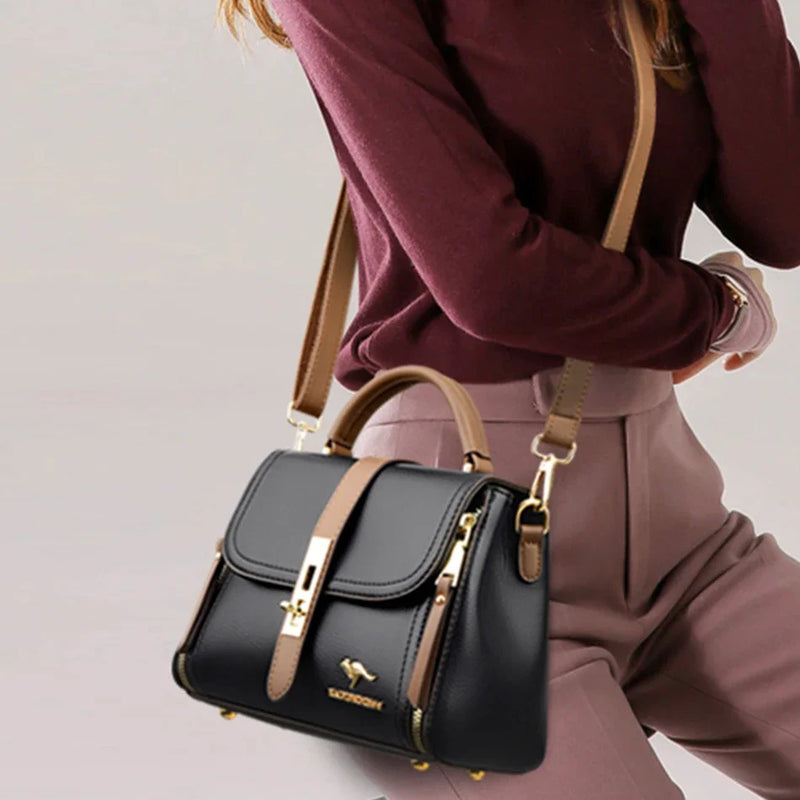 Bolsa feminina de luxo, designer de couro de alta qualidade