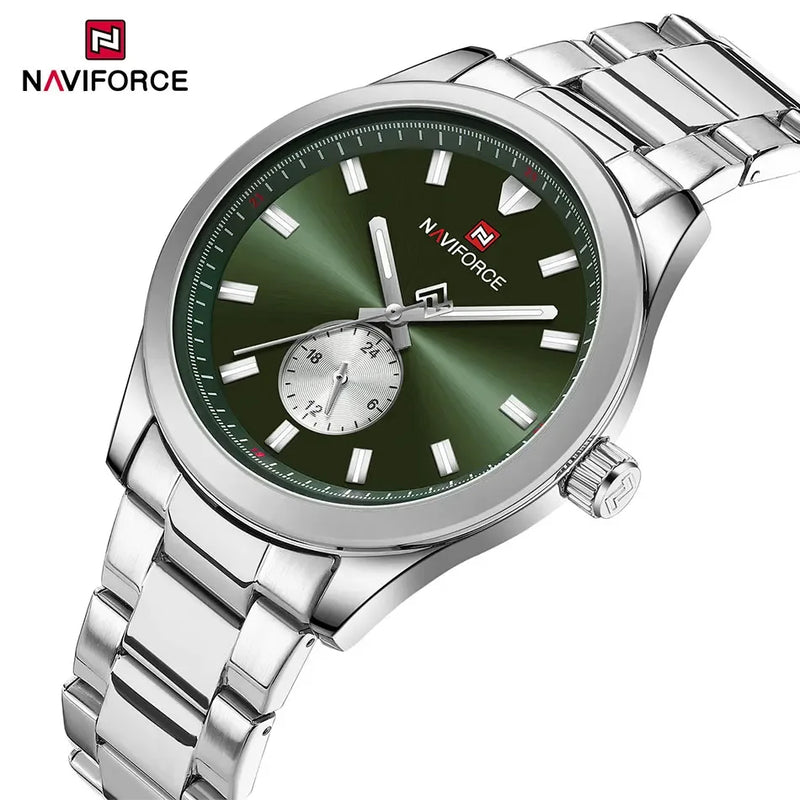 NAVIFORCE Relógio Esportivo Impermeável Exército Militar Quartzo