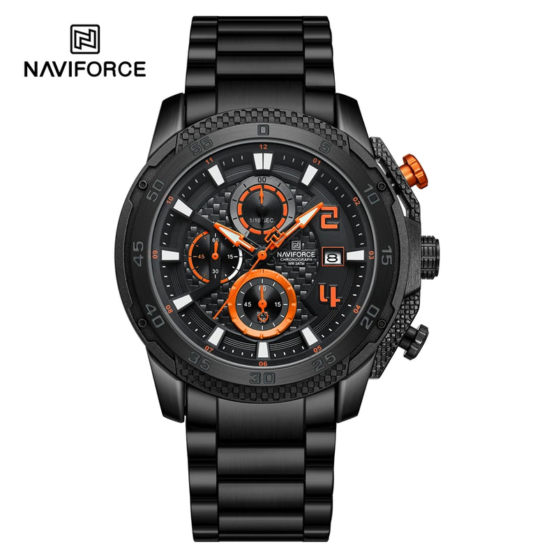 NAVIFORCE Relógio Masculino Calendário Quartzo