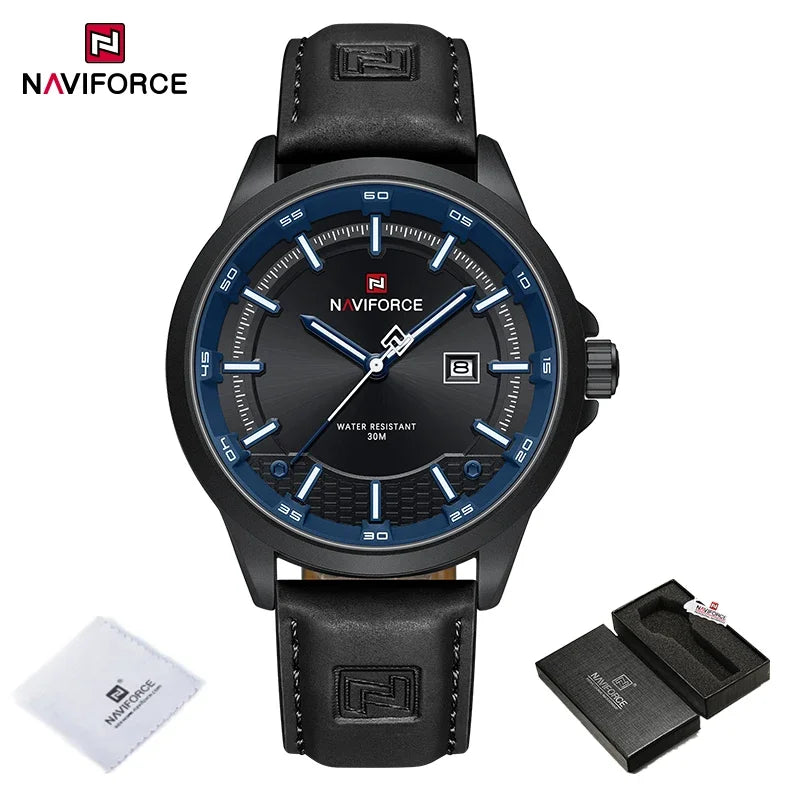 NAVIFORCE Relógio Masculino Quartzo Luxo de Alta Qualidade