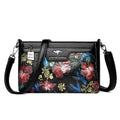 Bolsa de ombro feminino com estampa floral couro de alta qualidade