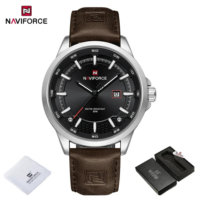 NAVIFORCE Relógio Masculino Quartzo Luxo de Alta Qualidade