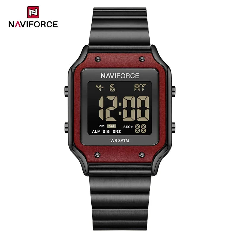 NAVIFORCE Relógio Digital Casual Estilo Feminino Relógio Esportivo