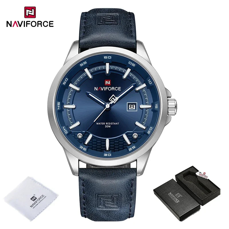 NAVIFORCE Relógio Masculino Quartzo Luxo de Alta Qualidade