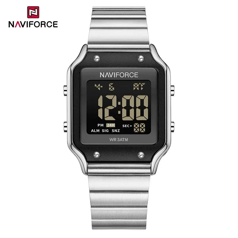 NAVIFORCE Relógio Digital Casual Estilo Feminino Relógio Esportivo