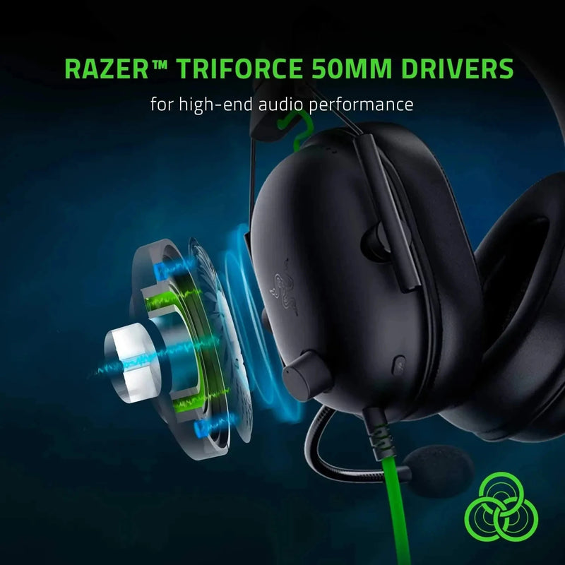 Fone de ouvido com fio Razer BlackShark V2 surround 7.1