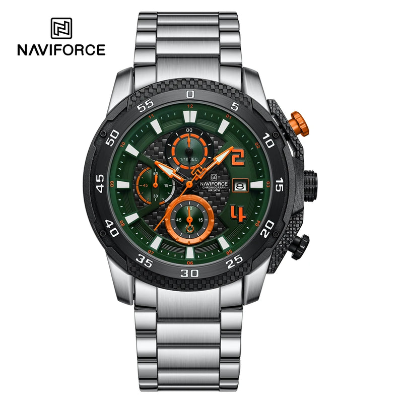 NAVIFORCE Relógio Masculino Calendário Quartzo